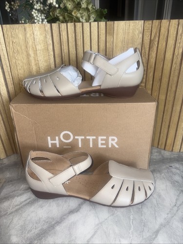 Hotter may leather sandals - leather,