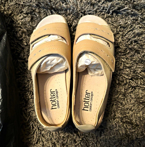 Hotter lesley beige leather - hotter,
