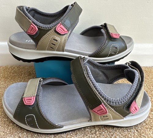 Hotter walk leather sandals - hotter, 11