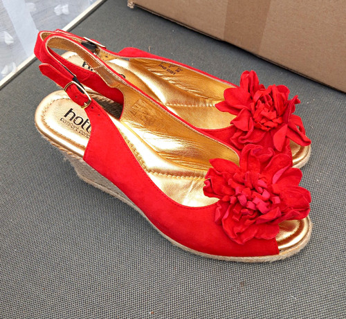Hotter women red suede - hotter,