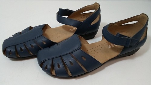 Hotter blue sandals - hotter, leather