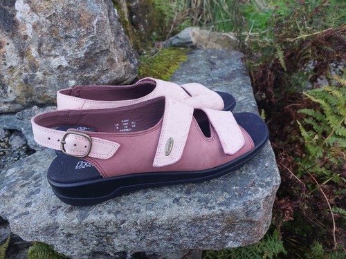 Hotter pink strappy sandals - hotter,