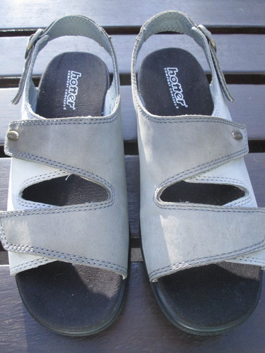 Grey two tone hotter sandals - grey,