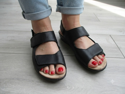 Hotter easy black leather - easy,