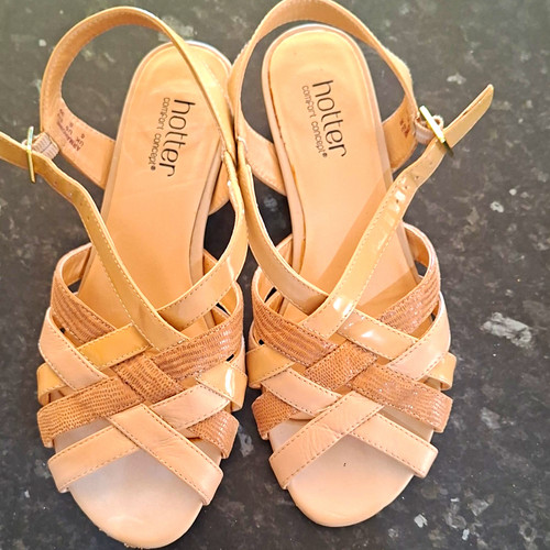 Hotter women beige strappy - hotter,