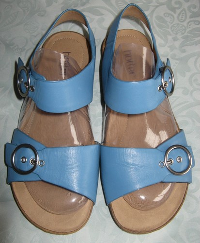 Hotter mid blue leather