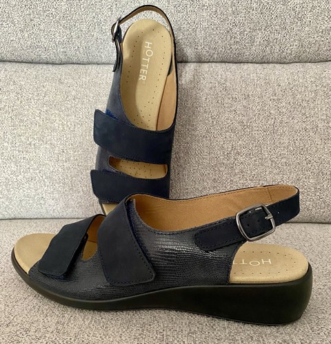 Hotter easy navy leather - ii,