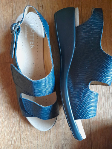 Hotter cushion blue leather - blue,