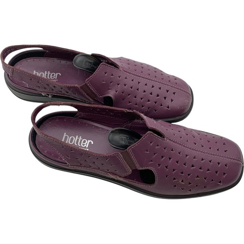 Hotter sandals purple leather - purple,